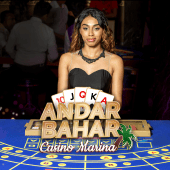 Live casino card game table